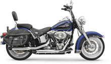 Load image into Gallery viewer, Bassani 3" Mufflers - Chrome - Bologna - Softail '07-'17 12117F - Main Product View