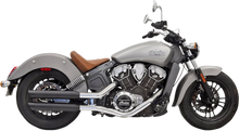 Load image into Gallery viewer, Bassani 3" Mufflers for Scout - Black 8S27BSB