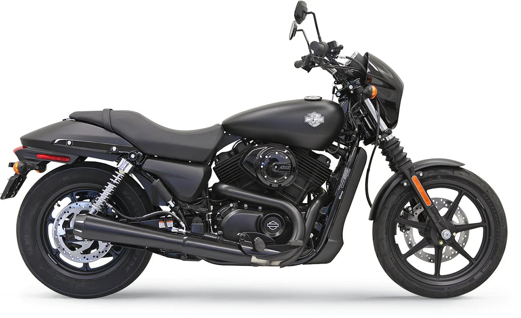 Bassani 4" Black Muffler - Megaphone - XG50/750 1527RB - Side View