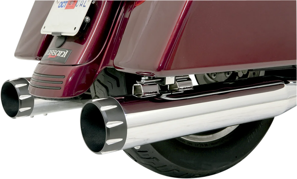 Bassani 4" End Cap - Black - Bevel BE40T - Main Product View