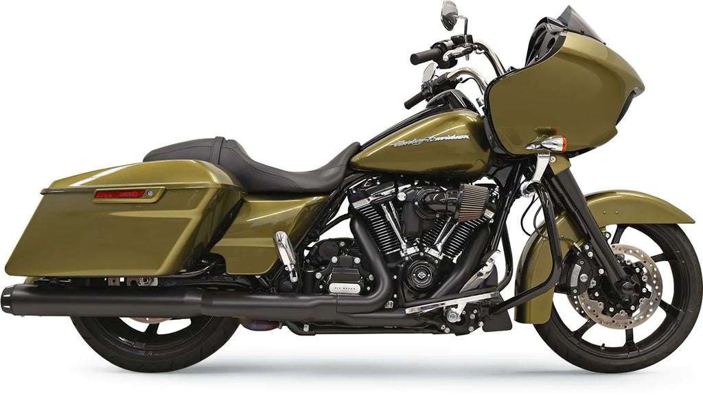 Bassani 4" Quick Change Series Slip-On Mufflers - Black 1F742B - Main Product View
