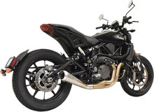 Load image into Gallery viewer, Bassani 4" Short Megaphone Muffler without Catalytic Converter - Low Mount 8F127SS - Main Product View