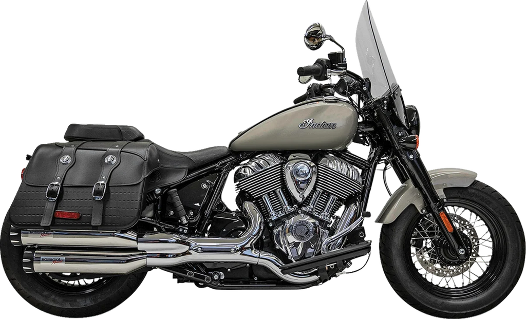 Bassani 4" Slip-On Mufflers - Black 8CH17B - Detail View
