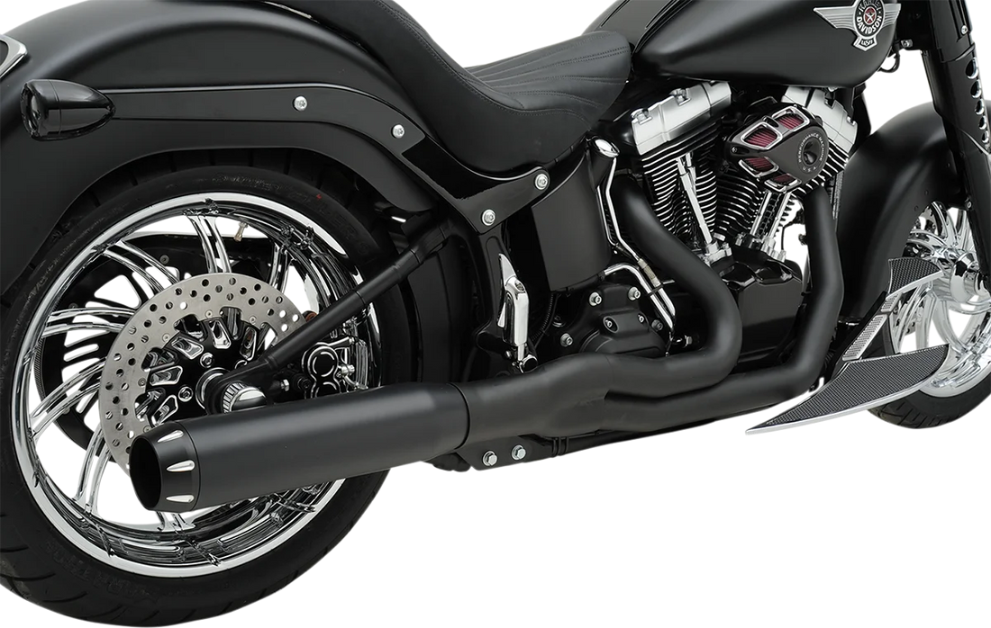 Bassani B1 2:1 Exhaust - Black 1S18RB - Side View