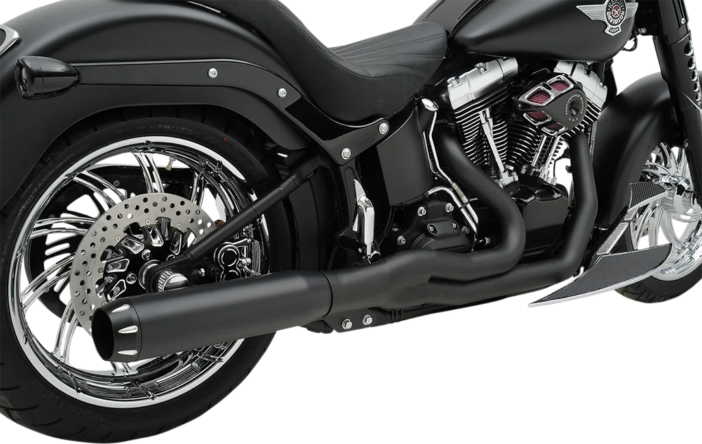 Bassani B1 2:1 Exhaust - Black 1S18RB - Side View