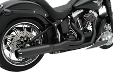 Load image into Gallery viewer, Bassani B1 2:1 Exhaust - Black 1S18RB - Side View