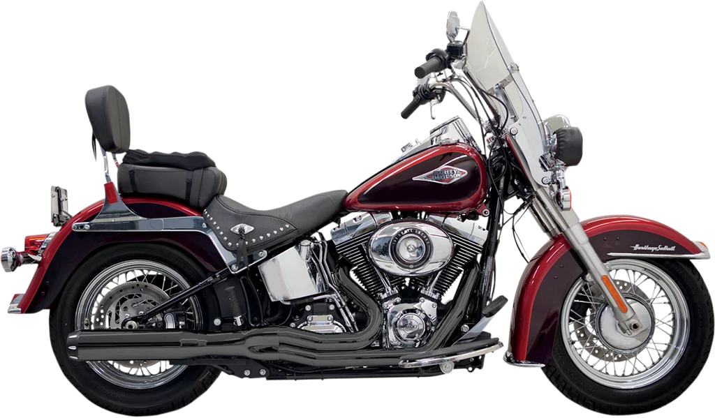 Bassani B1 2:1 Exhaust - Black 1S18RB - Back View