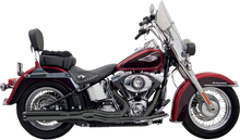 Load image into Gallery viewer, Bassani B1 2:1 Exhaust - Black 1S18RB - Back View