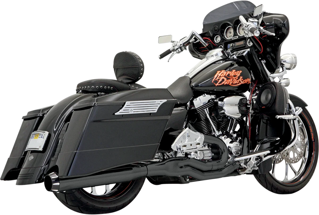 Bassani B1 2:1 Exhaust - Black FLH-777B - Main Product View
