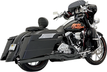 Load image into Gallery viewer, Bassani B1 2:1 Exhaust - Black FLH-777B - Main Product View