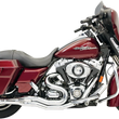 Load image into Gallery viewer, Bassani B1 2:1 Exhaust - Black FLH-777B - Side View