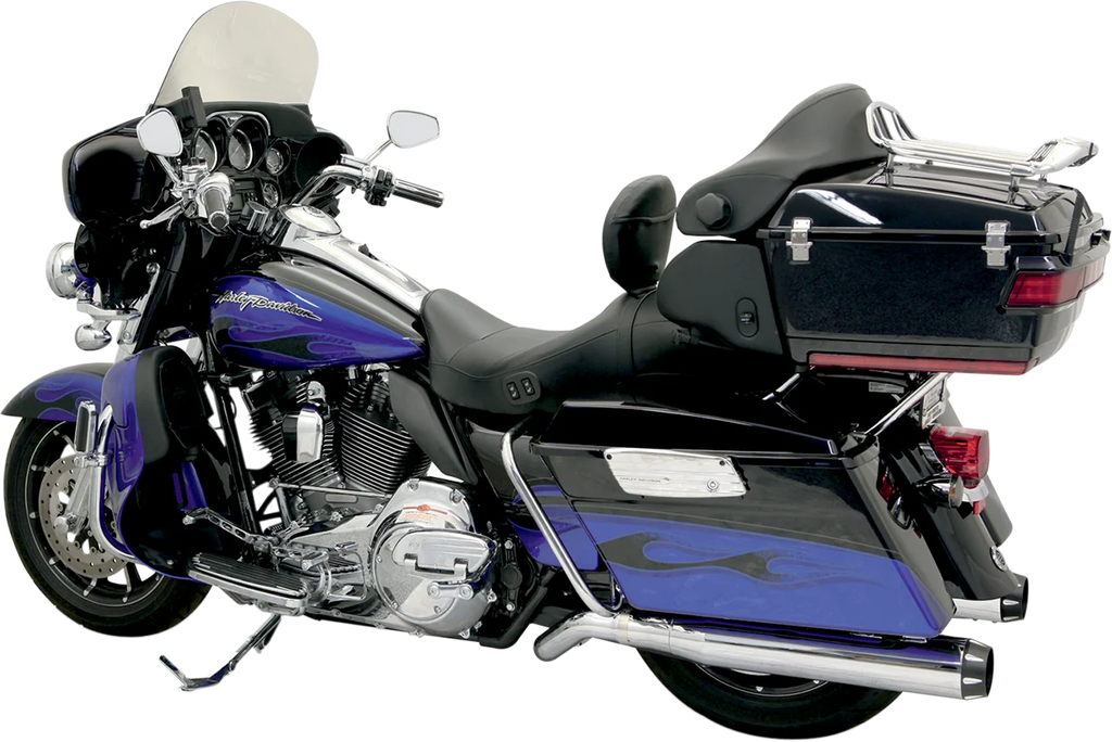 Bassani B1 Pseudo Muffler - Black - FL '09 - '20 1F59RB - Side View