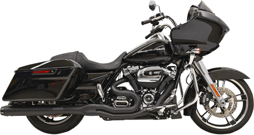 Bassani B4 2:1 Exhaust - Black - Straight Can 1F58RB - Main Product View