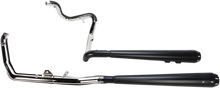 Load image into Gallery viewer, Bassani Down Under Exhaust - Black - Megaphone 1F66RB - Side View