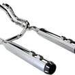 Load image into Gallery viewer, Bassani Down Under Exhaust - Chrome - Straight Can 1F76R - Main Product View