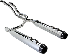 Load image into Gallery viewer, Bassani Down Under Exhaust - Chrome - Straight Can 1F76R - Main Product View