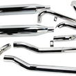Load image into Gallery viewer, Bassani Down Under Exhaust - Chrome - Straight Can 1F76R - Side View