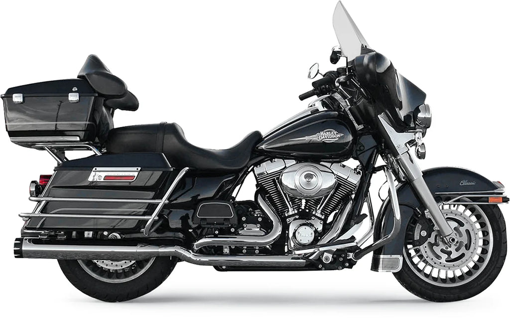 Bassani Down Under Headpipes - Chrome 11515A - Side View