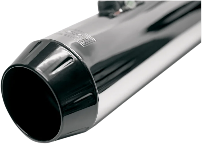 Bassani End Cap - Black - Short Megaphone ENDCAP-SMB - Side View
