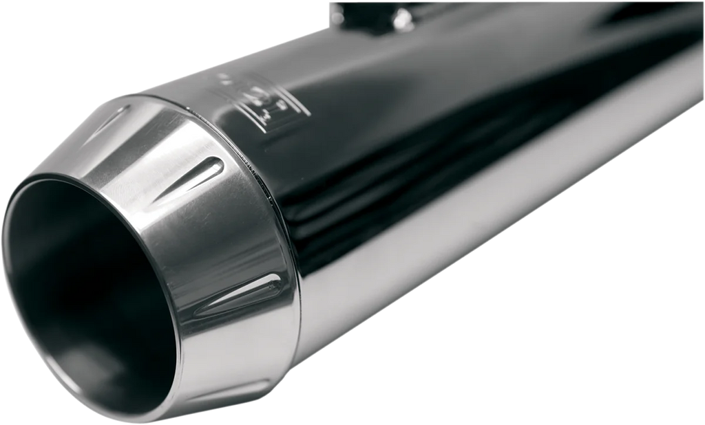 Bassani End Cap - Polished - Short Megaphone ENDCAP-SM - Side View