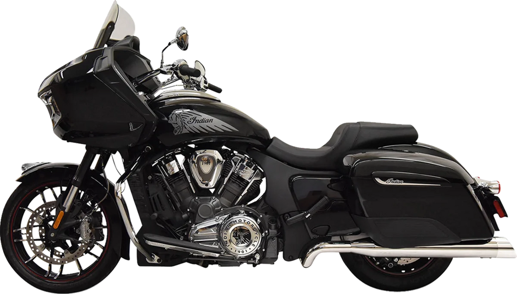 Bassani Exhaust Dual Challenger - Chrome 8H16S - Side View