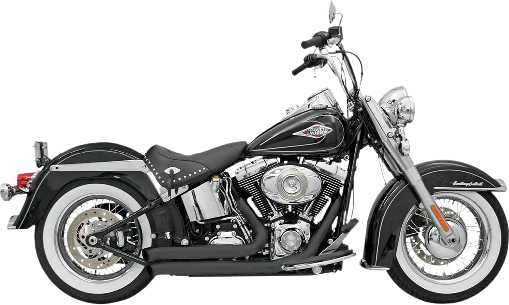 Bassani FireSweep Exhaust - Black - Softail 12123D - Main Product View