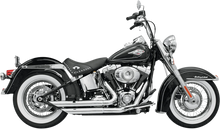 Load image into Gallery viewer, Bassani FireSweep Exhaust - Black - Softail 12123D - Side View