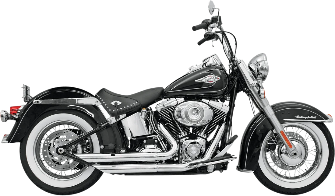 Bassani FireSweep Exhaust - Chrome - FXD 13113D - Side View