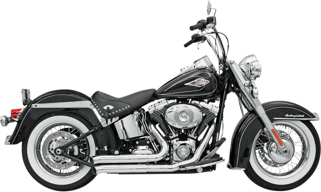 Bassani FireSweep Exhaust - Chrome - Softail 12113D - Main Product View