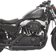 Load image into Gallery viewer, Bassani Firepower Series Slip-On Mufflers - Black - Fluted - Sportster 1X27TB - Main Product View