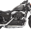 Load image into Gallery viewer, Bassani Firepower Series Slip-On Mufflers - Black - Fluted - Sportster 1X27TB - Side View