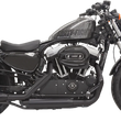 Load image into Gallery viewer, Bassani Firepower Series Slip-On Mufflers - Black - Slash-Cut - Sportster 1X27SBB - Main Product View