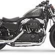 Load image into Gallery viewer, Bassani Firepower Series Slip-On Mufflers - Chrome/Black - Fluted - Sportster 1X27T - Main Product View