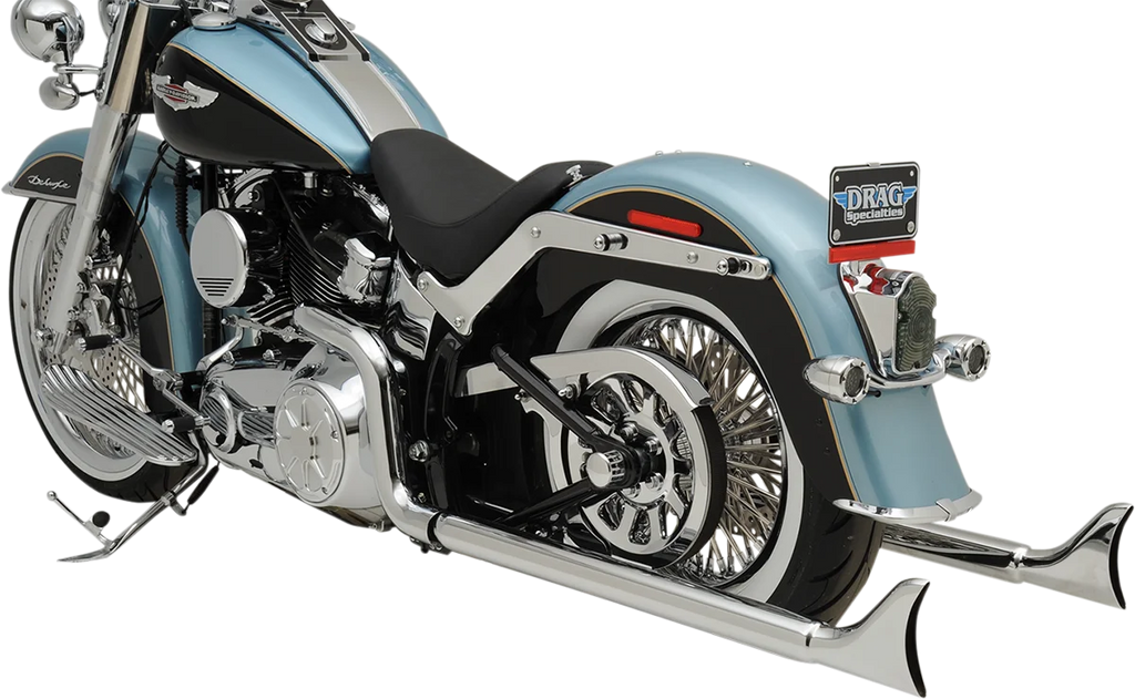 Bassani Fishtail Exhaust - 36" - Softail 1S46E-36 - Side View