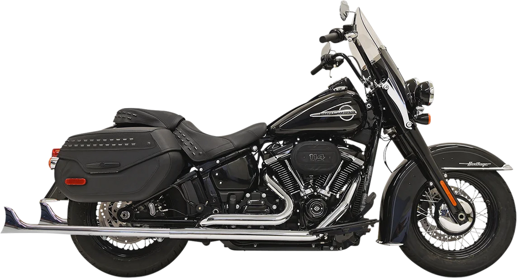 Bassani Fishtail Exhaust without Baffle - 36" 1S76E-36 - Side View
