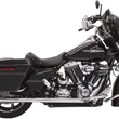 Load image into Gallery viewer, Bassani Fishtail Mufflers - Chrome - w/ Baffle - 33" - 95-'16 Touring 1F27E33 - Side View