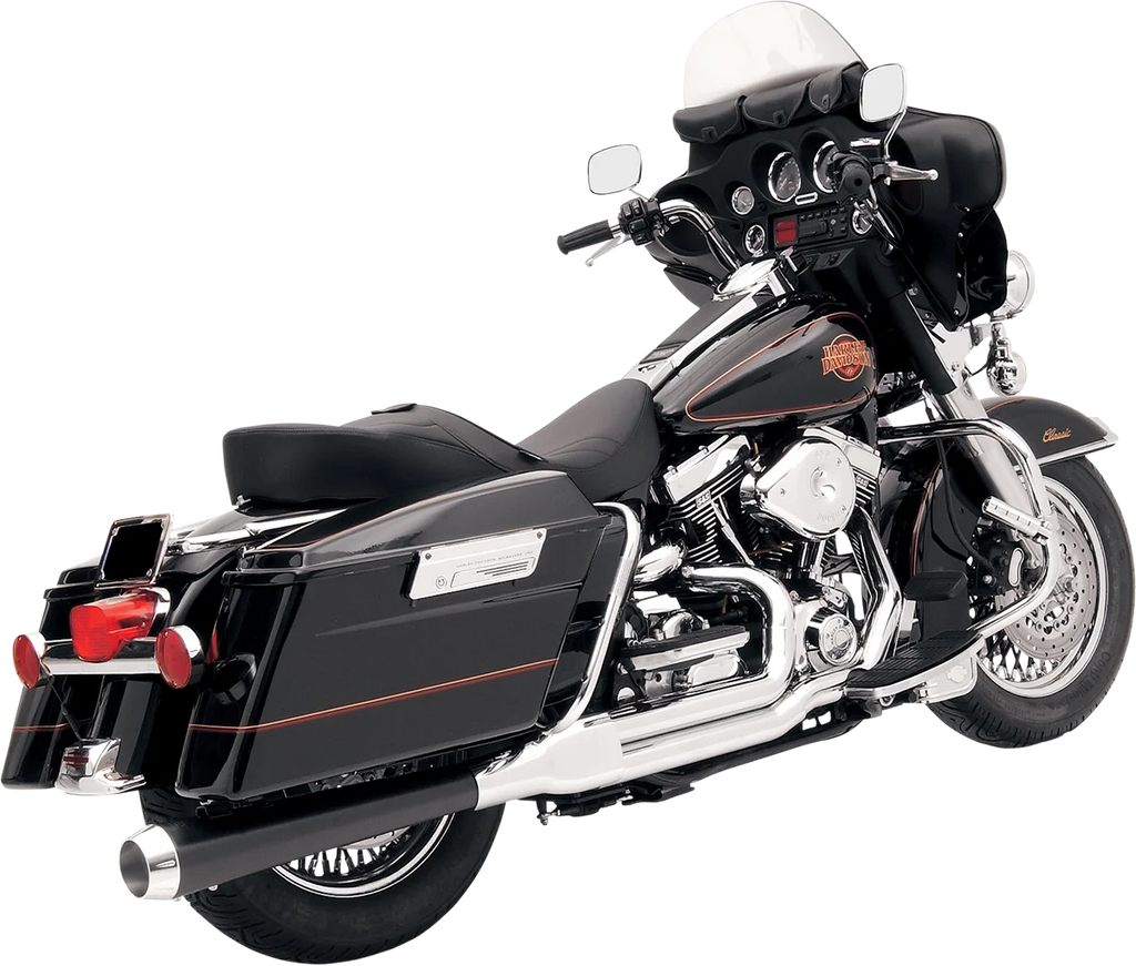 Bassani Heat Shield Set - Black HS-FLH-637CLB - Side View