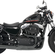 Load image into Gallery viewer, Bassani Mega Power Exhaust - Black - Short - '04-'13 XL with Mid/Forward Controls 1X22RB - Main Product View
