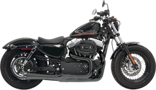 Load image into Gallery viewer, Bassani Mega Power Exhaust - Black - Short - '04-'13 XL with Mid/Forward Controls 1X22RB - Main Product View