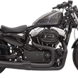 Load image into Gallery viewer, Bassani Mega Power Exhaust - Black - Short - '14-'21 XL with Mid/Forward Controls 1X32RB - Main Product View