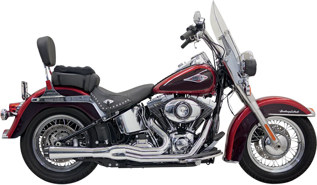 Bassani Mega Power Exhaust - Chrome - Short - FXS/FLS 1S12R - Main Product View
