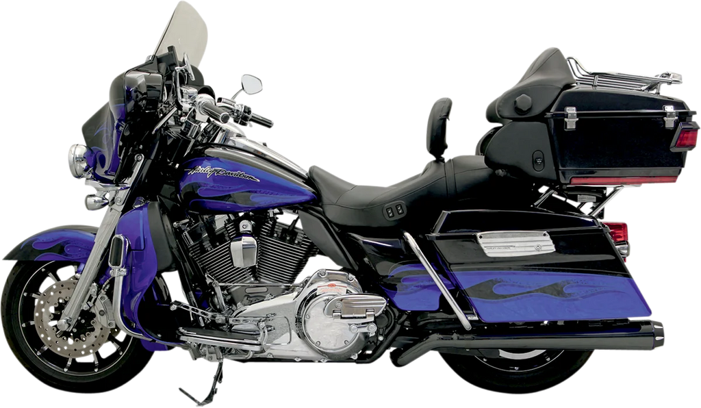 Bassani Mega Power Pseudo Muffler - Black - '09 - '20 FL 1F49RB - Main Product View
