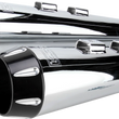 Load image into Gallery viewer, Bassani Megaphone Mufflers - Chr/Blk - Fluted - Performance Baffle FLH-517RL - Side View