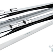 Load image into Gallery viewer, Bassani Megaphone Mufflers - Chr/Blk - Fluted - Performance Baffle FLH-517RL - Back View