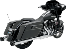 Load image into Gallery viewer, Bassani Megaphone Mufflers - Chr/Pol - Tapered - Performance Baffle FLH-517L - Back View