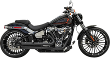 Load image into Gallery viewer, Bassani Pro Street Exhaust - Black - '18+ Softail 1S34DB - Side View