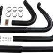 Load image into Gallery viewer, Bassani Pro Street Exhaust - Black - '18+ Softail 1S34DB - Back View