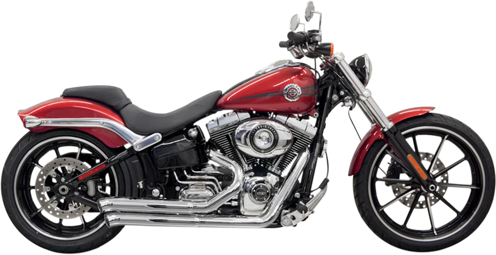 Bassani Pro Street Exhaust - Black 1S33DB - Side View