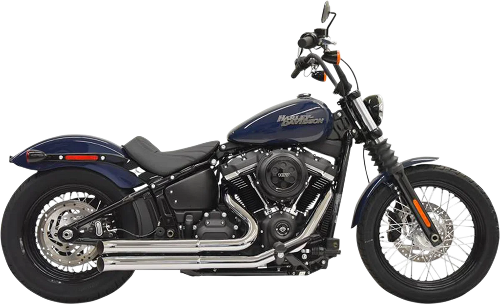 Bassani Pro Street Exhaust - Black 1S35DB - Side View