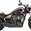 Load image into Gallery viewer, Bassani Pro-Street Exhaust - Black - Turnout 6V23DB - Main Product View